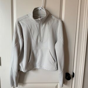lululemon athletica Soft Gray Quarter-Zip Hoodie
